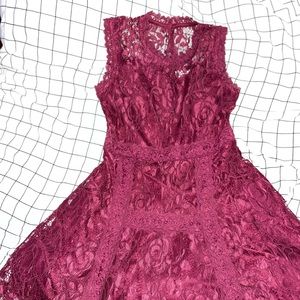 Dark Maroon formal dress girls